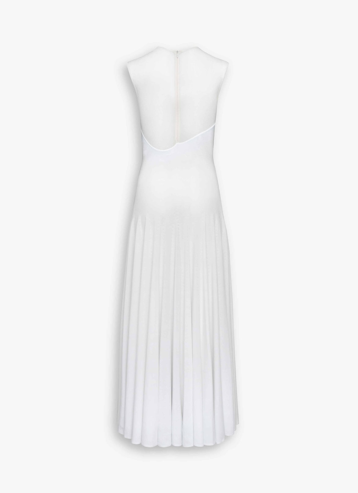 KNIT MOLDED DRESS ALAÏA WHITE KNIT MOLDED DRESS